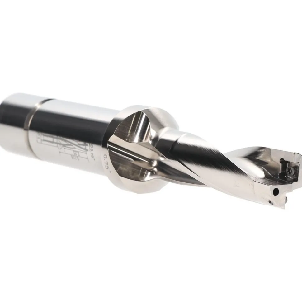 Indexable Insert Drill: DR0750-2250-100-06-3, 3/4" Max Dia, 2-1/4" Max Depth, 3xD, 1" Shank Dia