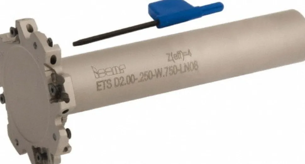Indexable Slotting Cutter: 1/4" Cutting Width, 2" Cutter Dia, Weldon Connection, 0.6250" Depth of Cut, 3/4" Shank Dia, 3.9810" Shank Length, Right Hand