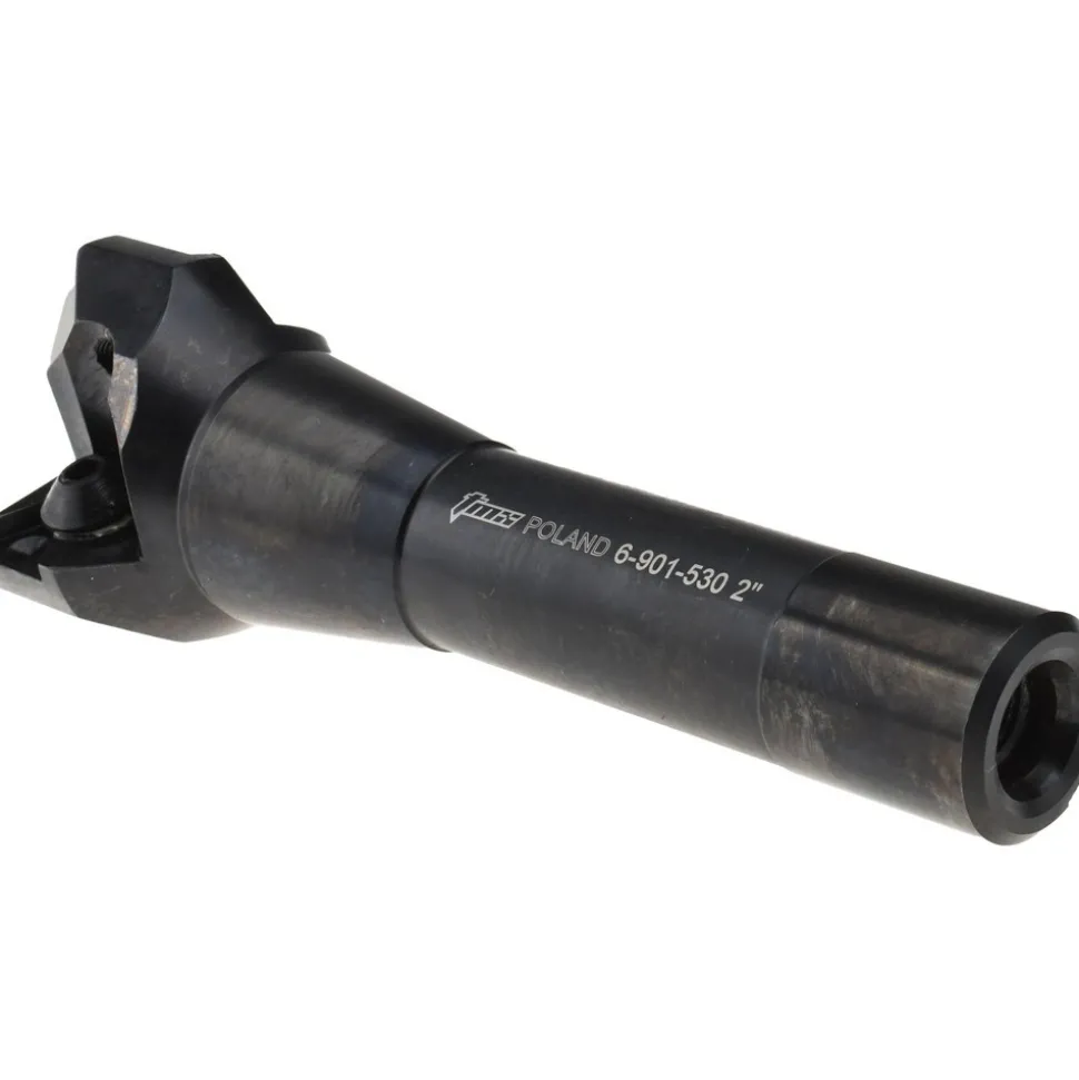 Indexable Square-Shoulder End Mill: 2"XR8 SHK, 2" Cut Dia, 0.656" Max Depth of Cut, R8 R8 Shank