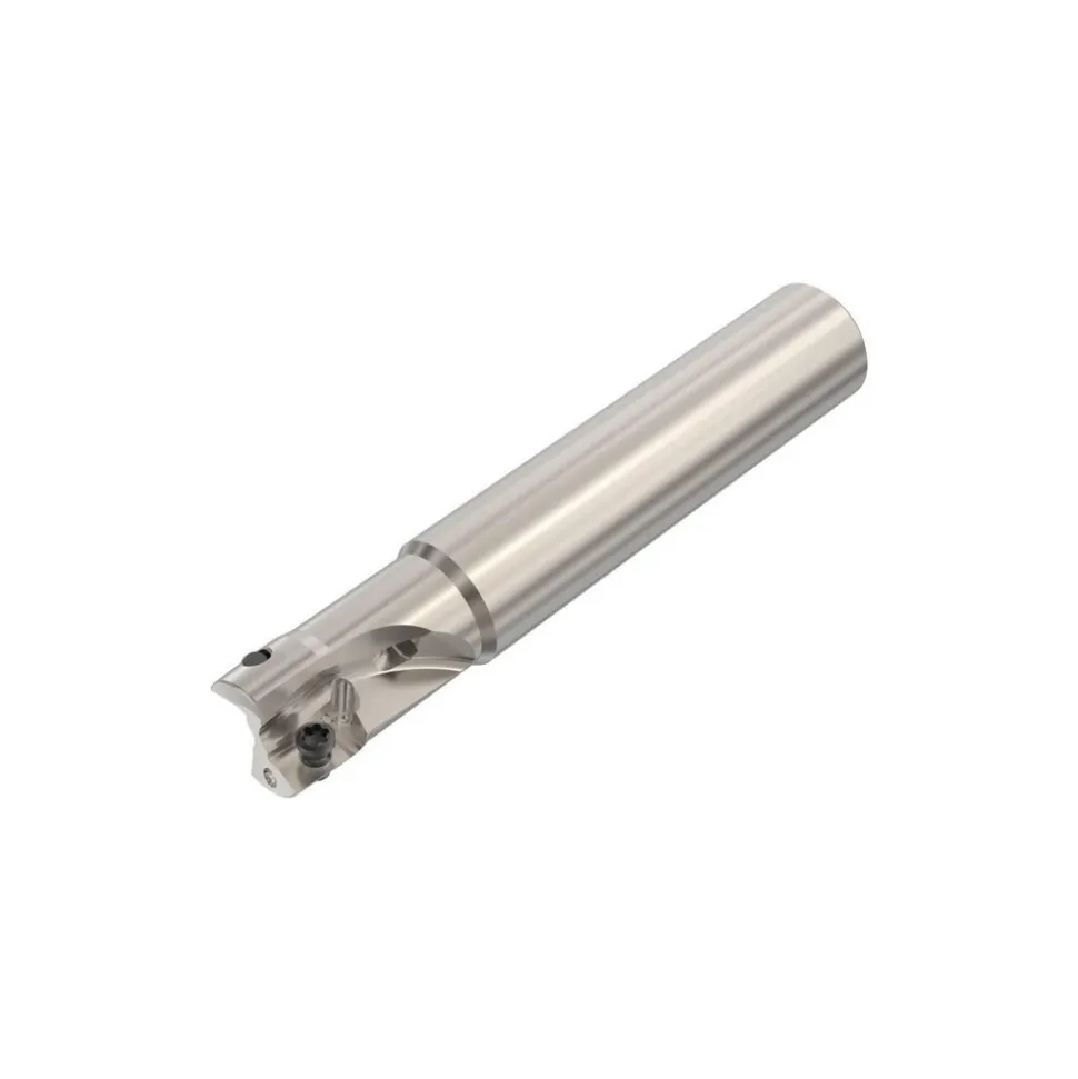 Indexable Square-Shoulder End Mill: R217.69-00.375-0-062AN, 3/8" Cut Dia, 0.197" Max Depth of Cut, 3/8" Dia Cylindrical Shank