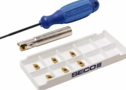 Indexable Square-Shoulder End Mill: R217.69-00.375-0-06.2A, 3/8" Cut Dia, 0.197" Max Depth of Cut, 3/8" Dia Cylindrical Shank