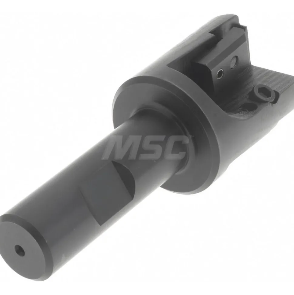Indexable Square-Shoulder End Mill: EM-150-34 1-1/2X3/4, 1-1/2" Cut Dia, 0.65" Max Depth of Cut, 3/4" Dia Weldon Flat Shank