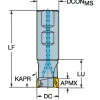 Indexable Square-Shoulder End Mill: RA390-019M19-11M, 3/4" Cut Dia, 10.01 mm Max Depth of Cut, 3/4" Dia Weldon Flat Shank