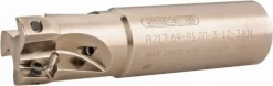 Indexable Square-Shoulder End Mill: R217.69-01.00-3-12-3AN, 1" Cut Dia, 0.433" Max Depth of Cut, 1" Dia Weldon Flat Shank