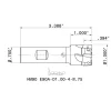 Indexable Square-Shoulder End Mill: HM90 E90A-D1.00-4-W.75, 1" Cut Dia, 0.394" Max Depth of Cut, 3/4" Dia Weldon Flat Shank