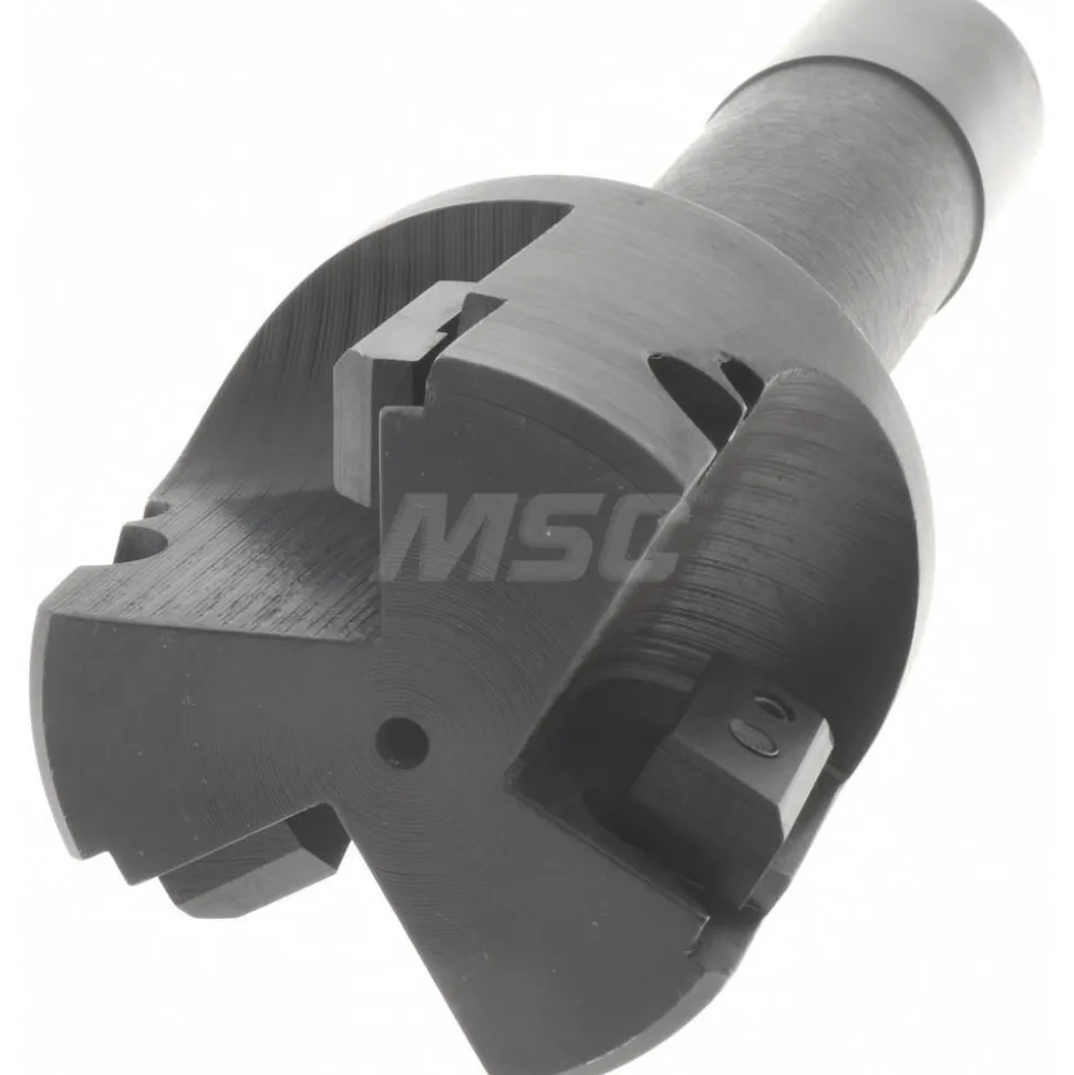 Indexable Square-Shoulder End Mill: EM-20-R8 2XR8 SH, 2" Cut Dia, 0.65" Max Depth of Cut, R8 R8 Shank