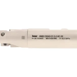Indexable Square-Shoulder End Mill: HM90E90AD-D1.0-2-W1.00, 1