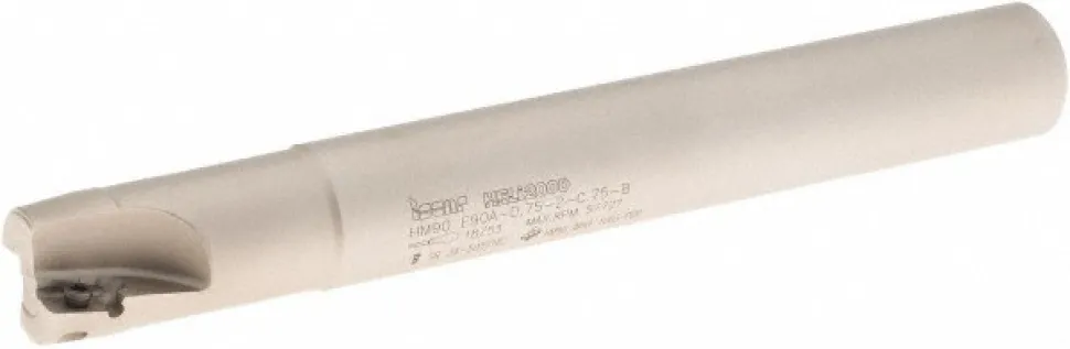 Indexable Square-Shoulder End Mill: HM90 E90A D.75-2C.75-B, 3/4" Cut Dia, 0.394" Max Depth of Cut, 3/4" Dia Cylindrical Shank