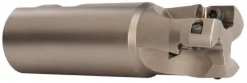 Indexable Square-Shoulder End Mill: R217.69-01.25-3-18-3AN, 1-1/4" Cut Dia, 0.669" Max Depth of Cut, 1-1/4" Dia Weldon Flat Shank