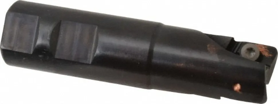 Indexable Square-Shoulder End Mill: M1D100E1802W100L175, 1" Cut Dia, 18.03 mm Max Depth of Cut, 1" Dia Weldon Flat Shank