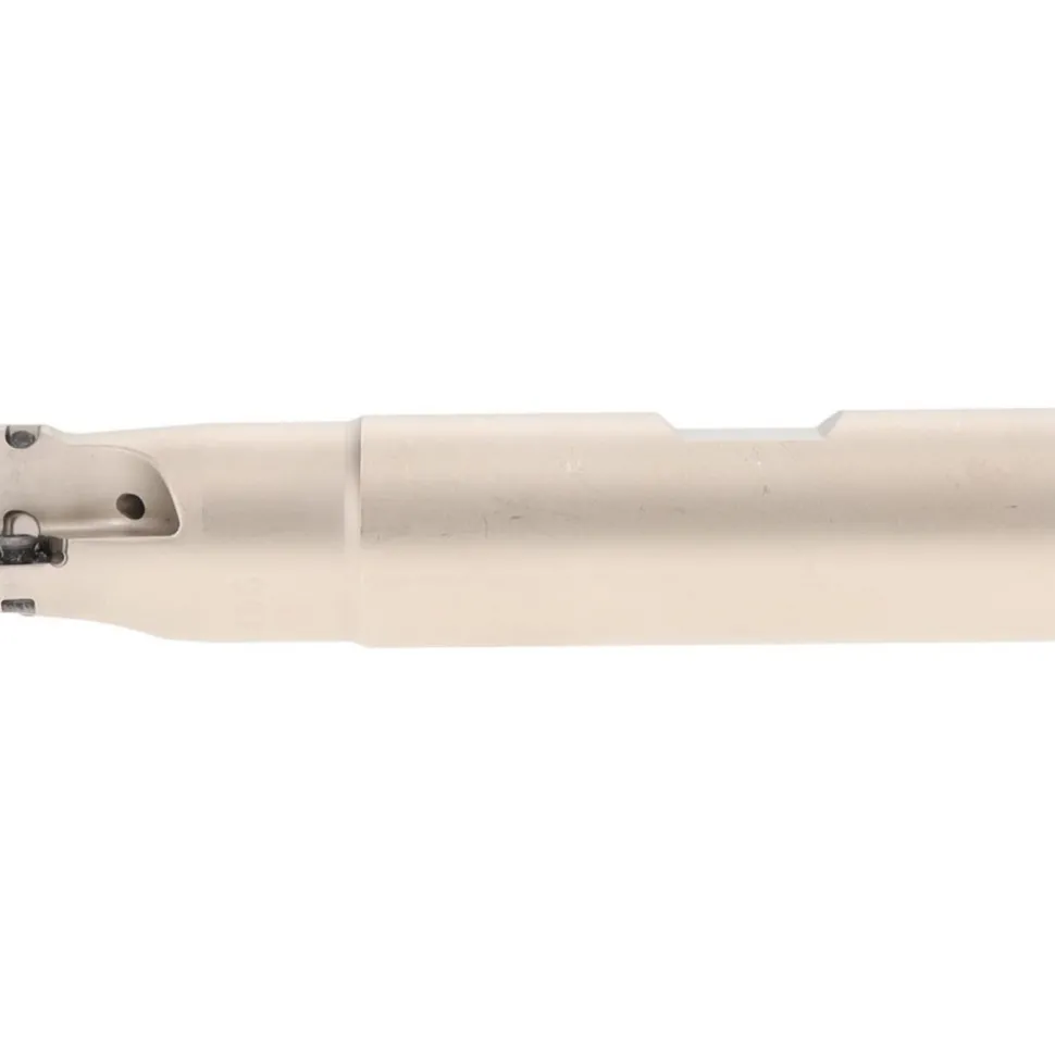 Indexable Square-Shoulder End Mill: HM390ETCD075W3W0.75-07, 3/4" Cut Dia, 0.2" Max Depth of Cut, 3/4" Dia Weldon Flat Shank