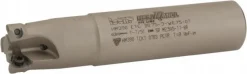 Indexable Square-Shoulder End Mill: HM390ETCD075W3W0.75-07, 3/4" Cut Dia, 0.2" Max Depth of Cut, 3/4" Dia Weldon Flat Shank