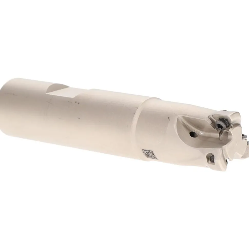 Indexable Square-Shoulder End Mill: HM390ETCD075W3W0.75-07, 3/4" Cut Dia, 0.2" Max Depth of Cut, 3/4" Dia Weldon Flat Shank
