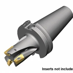 Indexable Square-Shoulder End Mill: M1D125E1803CV40L488, 1-1/4" Cut Dia, 3" Max Depth of Cut, CV40 Taper Shank