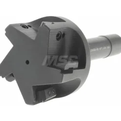 Indexable Square-Shoulder End Mill: EM-300-R8 3XR8 SH, 3" Cut Dia, 0.65" Max Depth of Cut, R8 R8 Shank