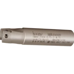 Indexable Square-Shoulder End Mill: HM90 E90A-D.75-2-W.75, 3/4" Cut Dia, 0.394" Max Depth of Cut, 3/4" Dia Weldon Flat Shank