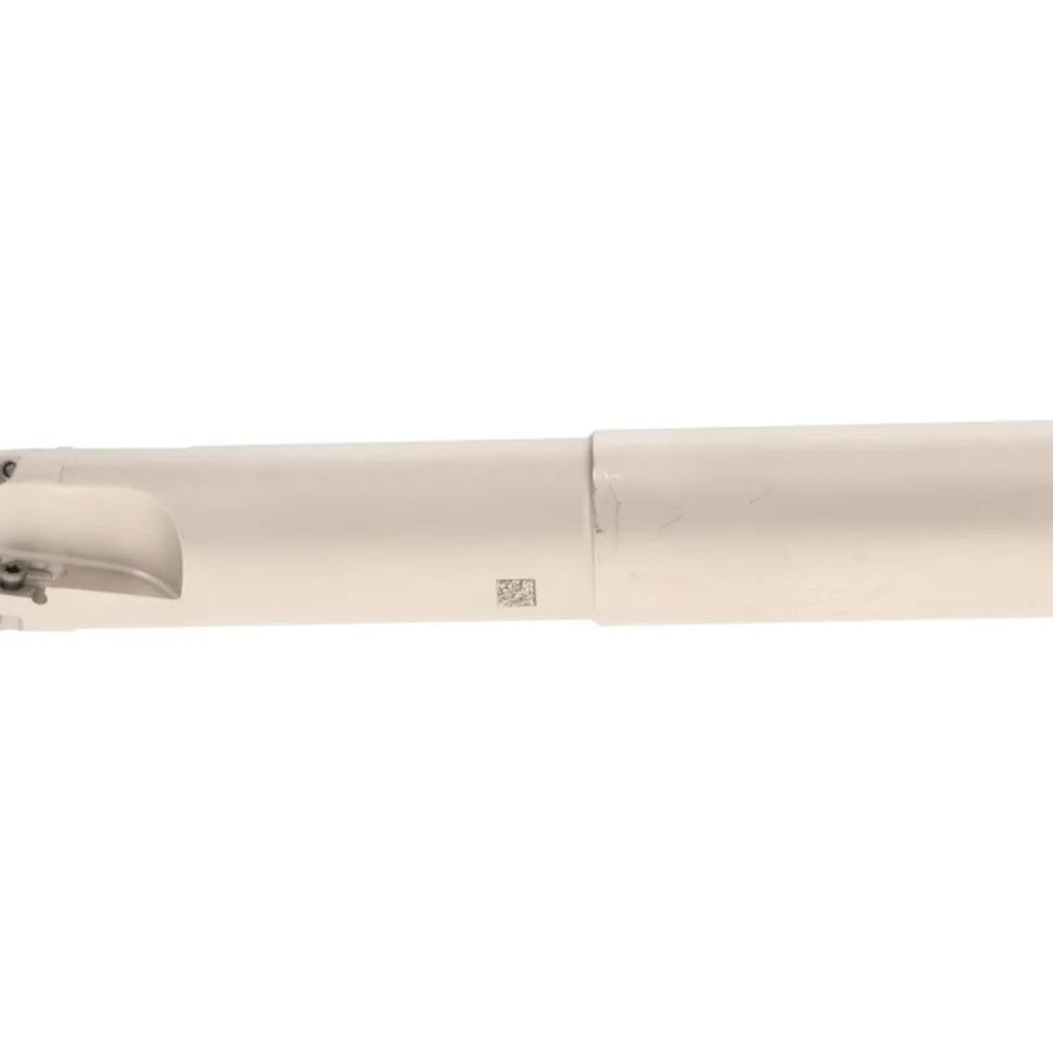 Indexable Square-Shoulder End Mill: HM90E90A-D1.0-3W1.00XL, 1" Cut Dia, 0.394" Max Depth of Cut, 1" Dia Weldon Flat Shank