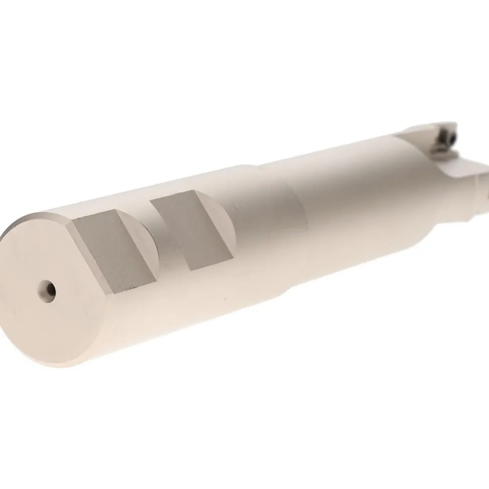 Indexable Square-Shoulder End Mill: HM90E90A-D1.0-3W1.00XL, 1" Cut Dia, 0.394" Max Depth of Cut, 1" Dia Weldon Flat Shank