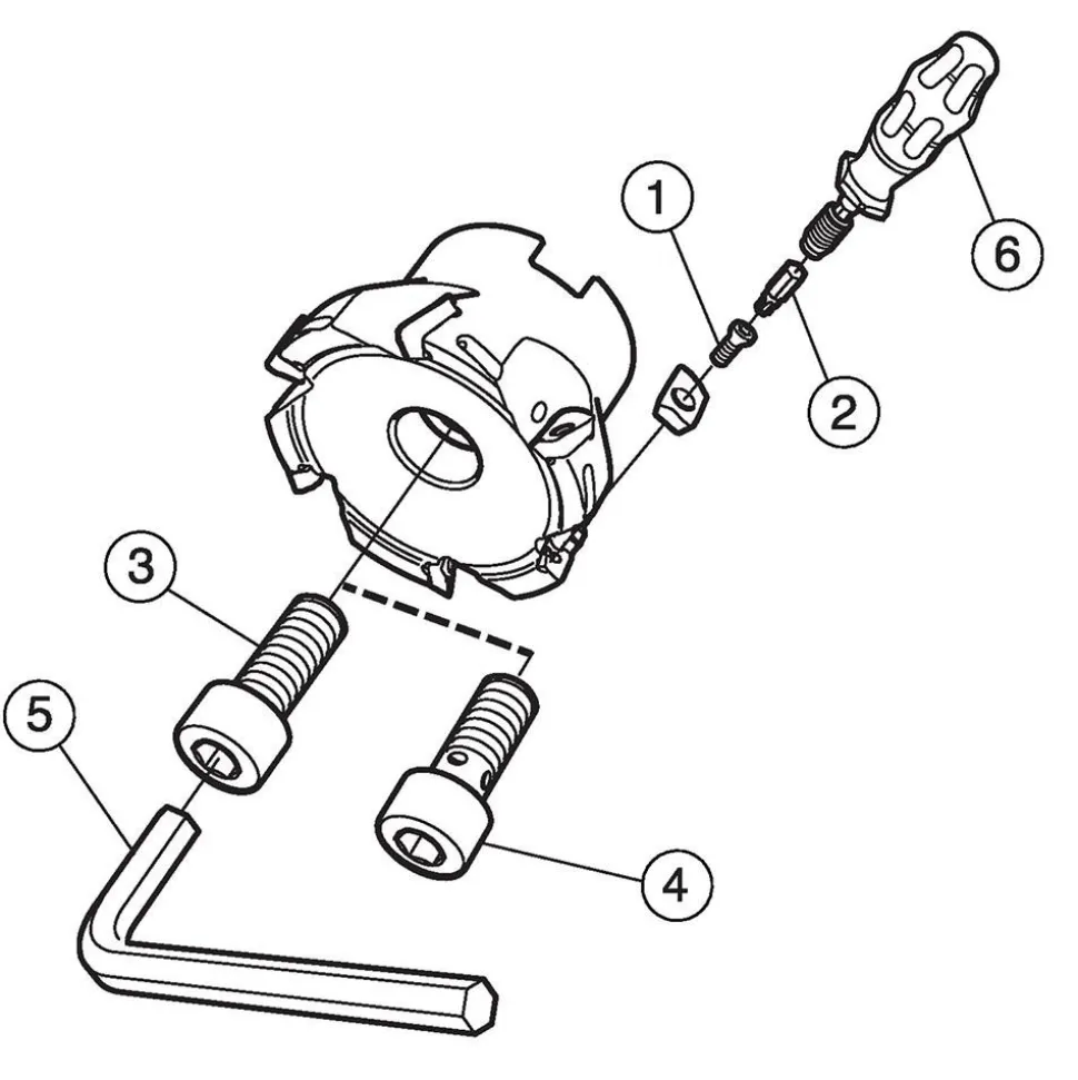 Indexable Square-Shoulder Face Mill: R390-050Q22-11H, 0.8661" Arbor Hole Dia, 0.3937" Max Cutting Depth
