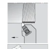 Indexable Threading Toolholder: Internal & External, Left Hand, 1 x 1" Shank