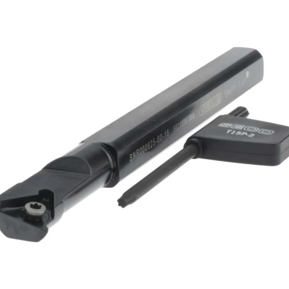 Indexable Threading Toolholder: Internal, Right Hand, Uses 2 Inserts, 0.566 x 5/8" Shank