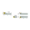 Indexable Threading Toolholder: External, Right Hand, 1 x 1" Shank
