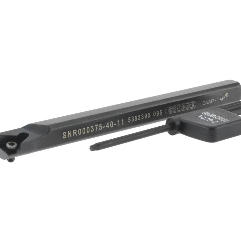 Indexable Threading Toolholder: Internal, Right Hand, Uses 1.5 Inserts, 0.336 x 3/8" Shank