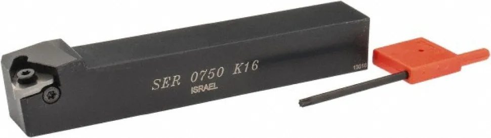 Indexable Threading Toolholder: External, Right Hand, 3/4 x 3/4" Shank