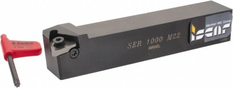 Indexable Threading Toolholder: External, Right Hand, 1 x 1" Shank