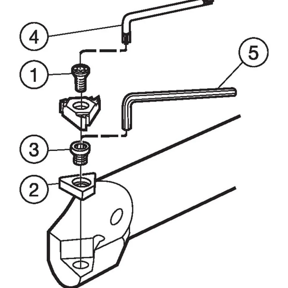 Indexable Threading Toolholder: Internal & External, Right Hand, 9.13 x 3/8" Shank