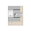 Indexable Threading Toolholder: Internal, Right Hand, 1/2 x 12.7 mm Shank