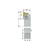 Indexable Threading Toolholder: External, Right Hand, 1 x 1" Shank