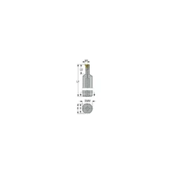 Indexable Threading Toolholder: Internal, Right Hand, 0.691 x 0.707" Shank