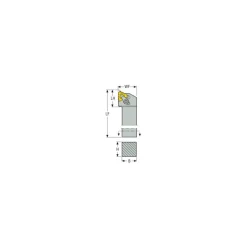 Indexable Threading Toolholder: External, Right Hand, Uses 1.5 Inserts, 1/2 x 1/2" Shank
