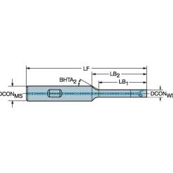 Indexable Threading Toolholder: External, Right Hand, 5/8 x 5/8" Shank