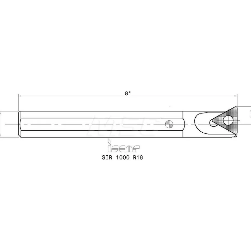 Indexable Threading Toolholder: Internal, Right Hand, 1 x 1" Shank