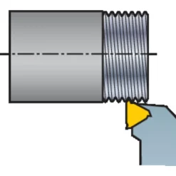 Indexable Threading Toolholder: External, Right Hand, 1-1/4 x 1-1/4" Shank