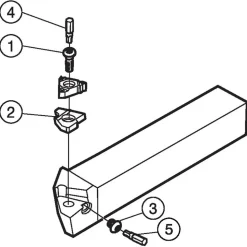 Indexable Threading Toolholder: External, Right Hand, 1-1/4 x 1-1/4