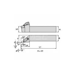Indexable Turning Toolholder: MVJNR & L163D, Clamp & Screw