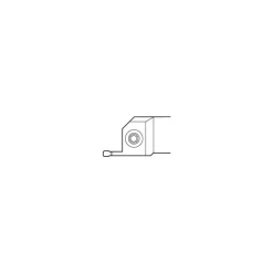 Indexable Turning Toolholder: CFIR & L-100-03D, 90.000 deg Lead Angle, Clamp