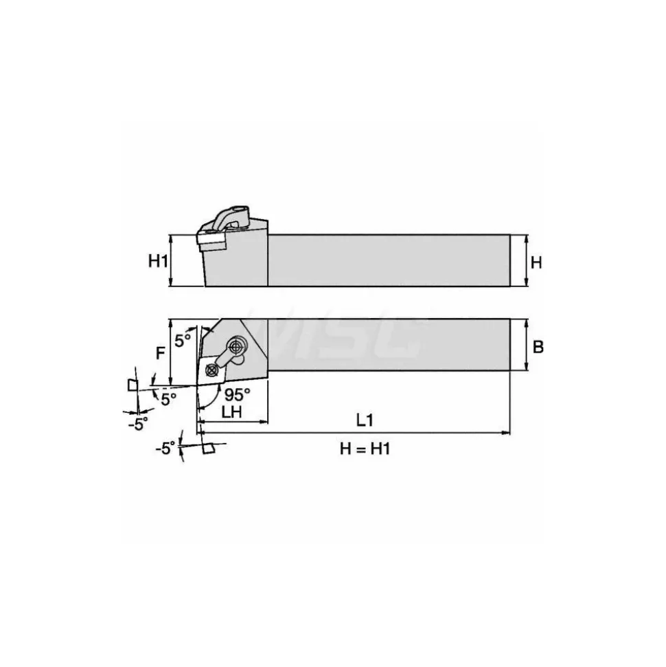 Indexable Turning Toolholder: Clamp & Screw