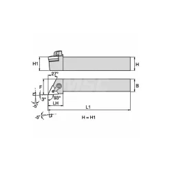 Indexable Turning Toolholder: MTJNR & LS123, Clamp & Screw