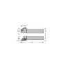 Indexable Turning Toolholder: DDJNR & L164, Clamp