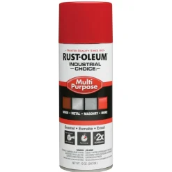 Industrial Choice 1600 Multi-Purpose Enamel Spray Paint, OHSA Safety Red, Gloss, 12 oz