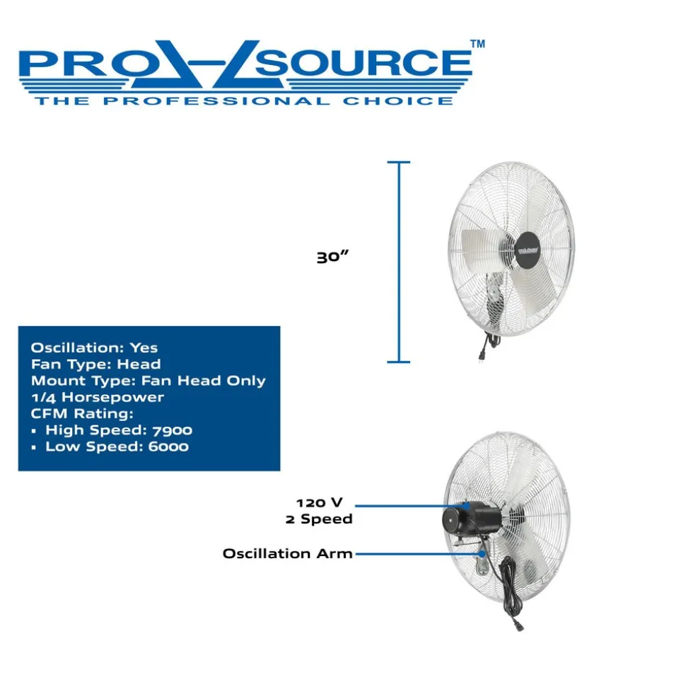 Industrial Circulation Fan: 30" Dia