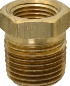 Industrial Pipe Bushing: 3/8" Female Thread, 1/2" Male Thread, MNPTF x FNPTF