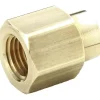Industrial Pipe Coupling: 3/8 x 1/4" Female Thread, FNPTF
