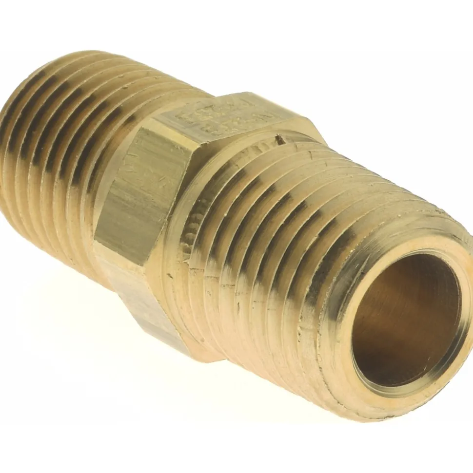 Industrial Pipe Hex Plug: 1/4" Male Thread, MNPTF
