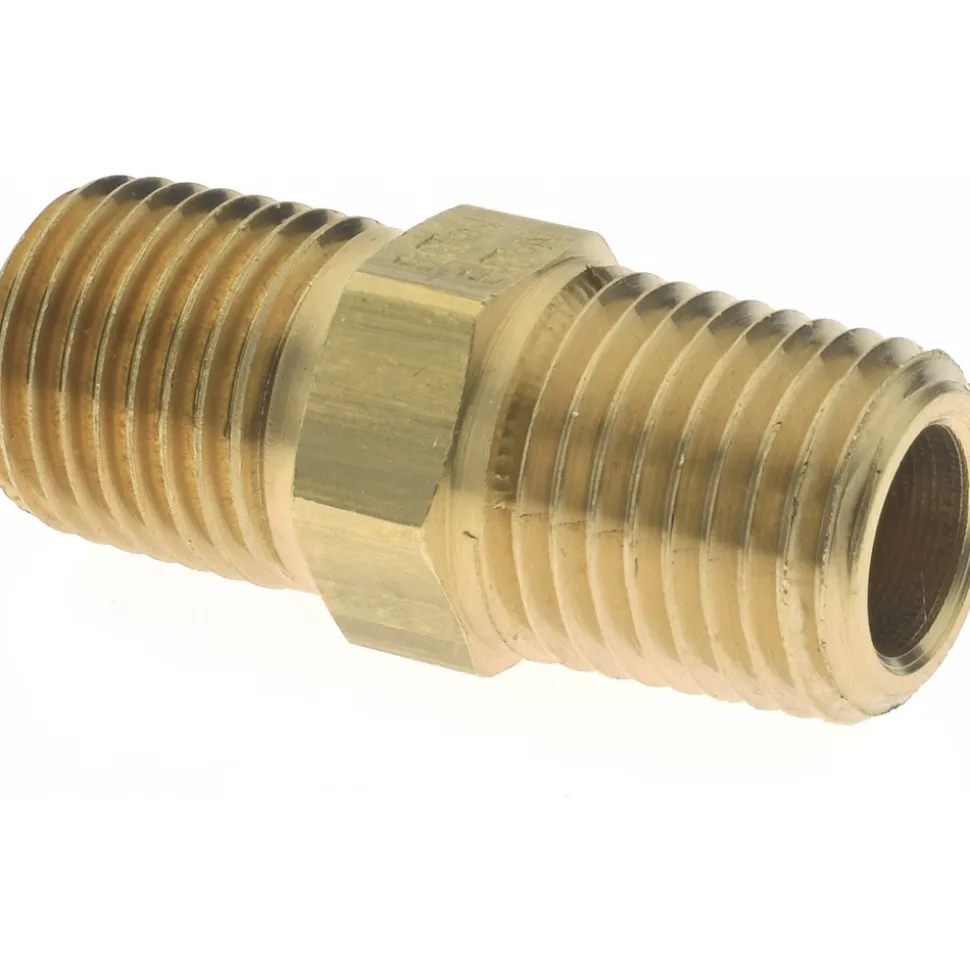 Industrial Pipe Hex Plug: 1/4" Male Thread, MNPTF