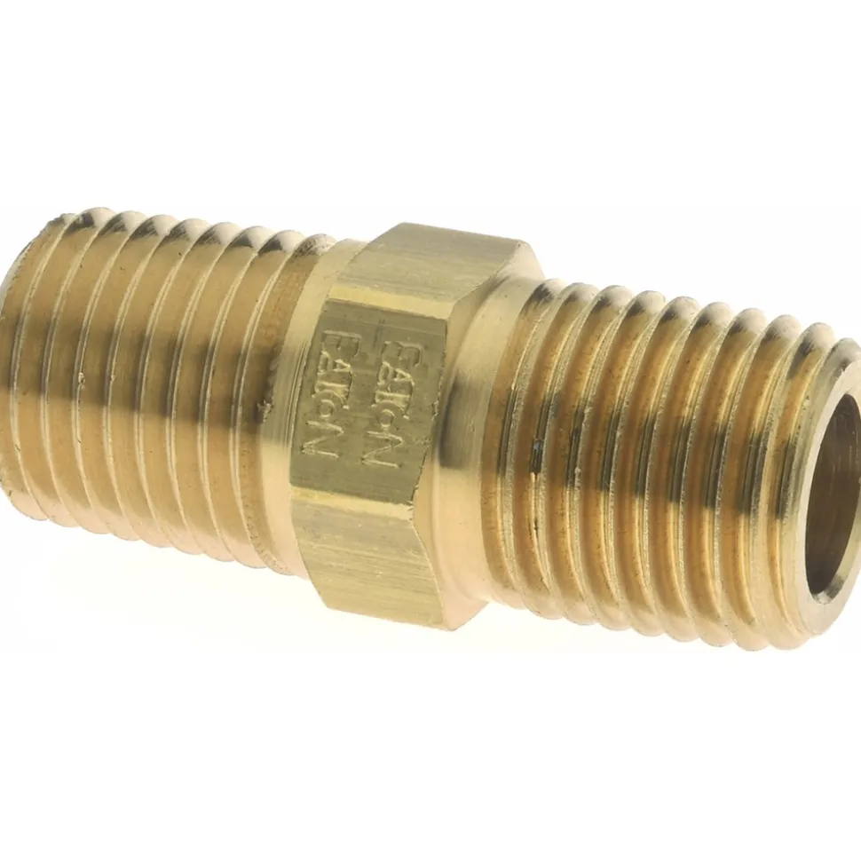 Industrial Pipe Hex Plug: 1/4" Male Thread, MNPTF